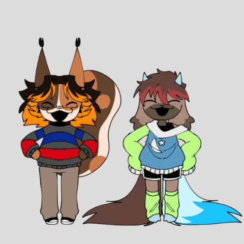 OCs dançandinho pra um animation meme - tweening